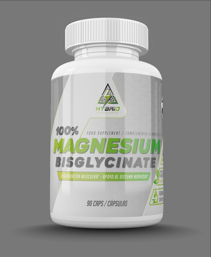100% Magnesium Bisglycinate 90caps - Hybrid Performance Nutrition