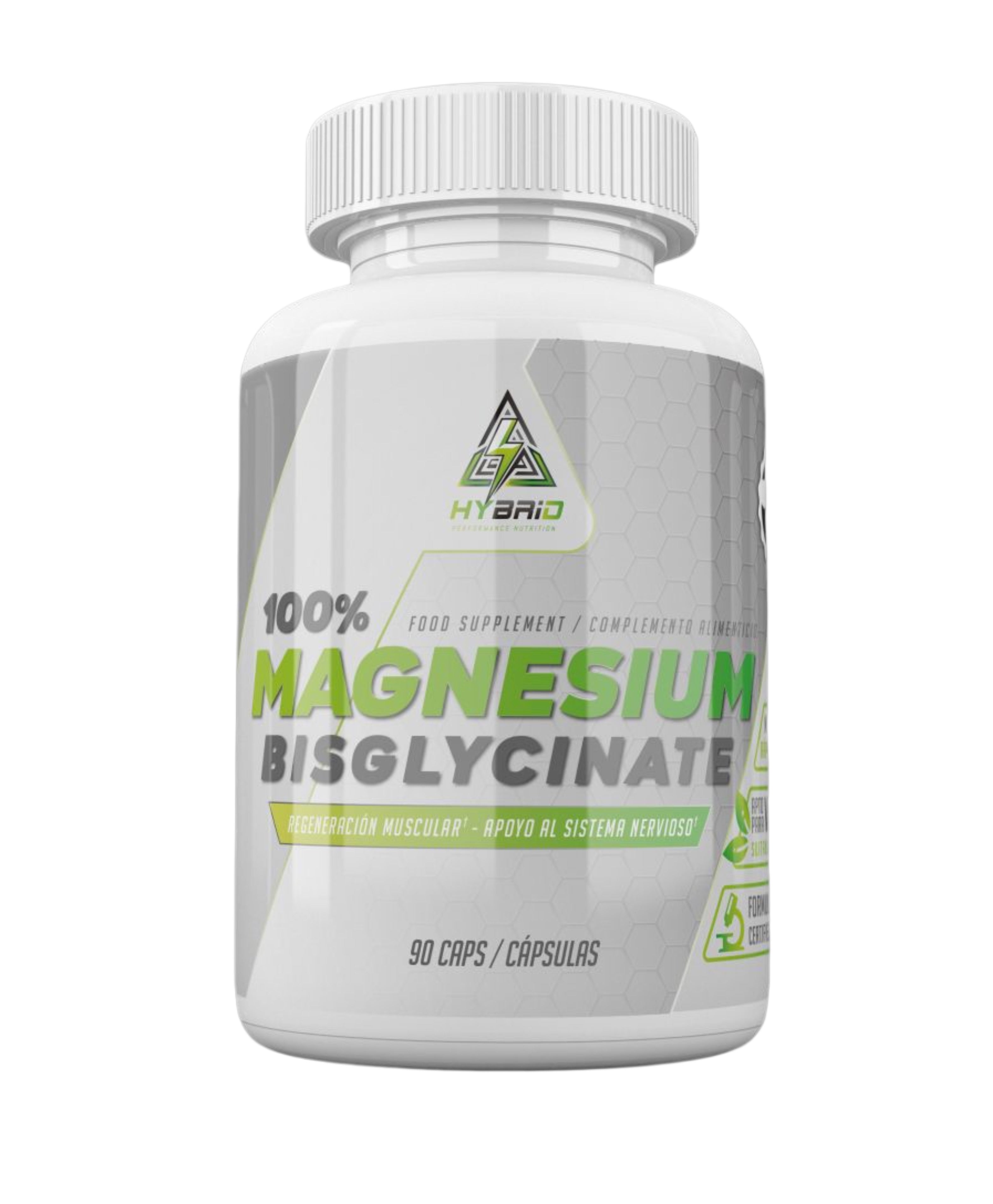 100% Magnesium Bisglycinate 90caps - Hybrid Performance Nutrition